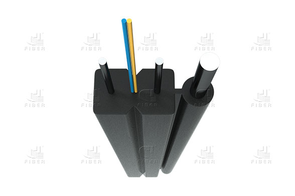 Outdoor FTTH Fiber Drop Cable With Steel Wire