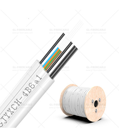 Outdoor FTTH Self-supporting Bow-type Drop Cable With 7 Stranded Steel Wire