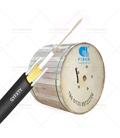 2-24 Core GYFXTY Outdoor Fiber Optic Cable Unitube FRP Non-armored Cable