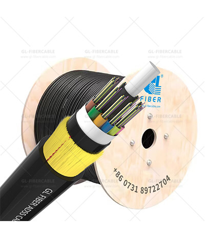Long Span ADSS Double Jacket Fiber Cable Up To 1500m Span